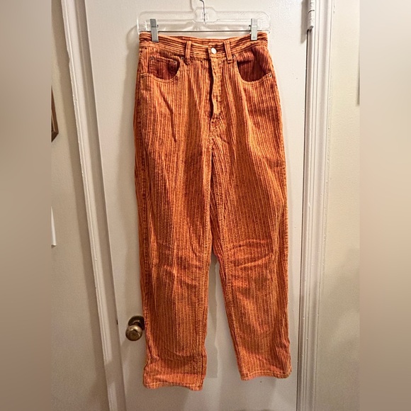 BDG Pants - BDG Orange Corduroy Pants